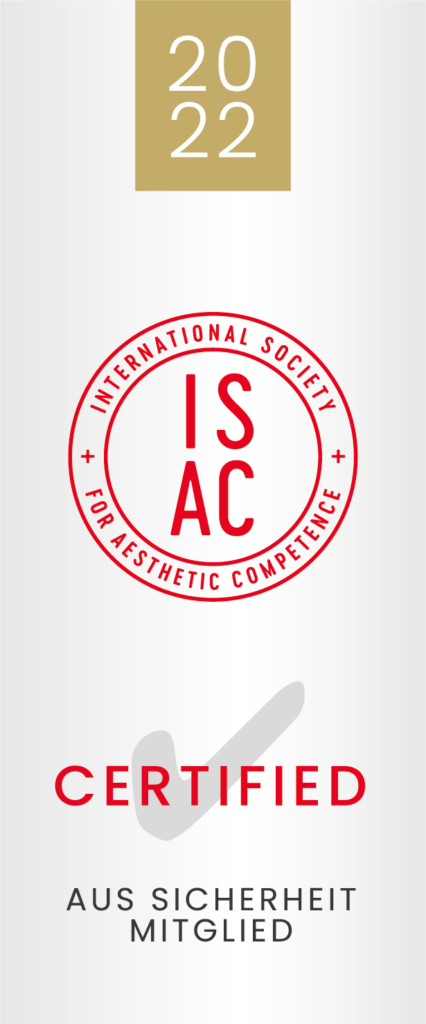 Mitglied der INTERNATIONAL SOCIETY FOR AESTHETIC COMPETENCE